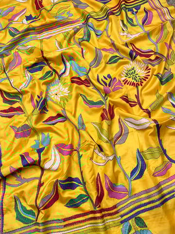 FLORAL Kanthawork Saree