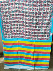 Mulmul Cotton Block Print Saree