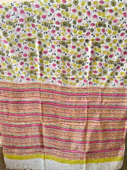 Mulmul Cotton Block Print Saree