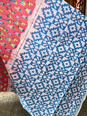 Mulmul Cotton Block Print Saree