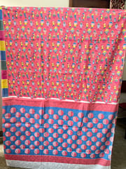 Mulmul Cotton Block Print Saree