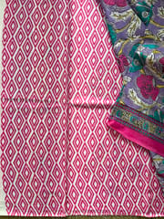 Mulmul Cotton Block Print Saree
