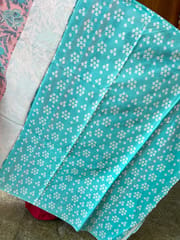 Mulmul Cotton Block Print Saree