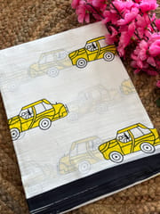 Mulmul Cotton Block Print Saree