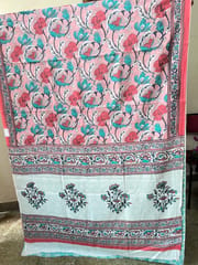 Mulmul Cotton Block Print Saree