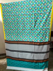 Mulmul Cotton Block Print Saree