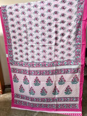 Mulmul Cotton Block Print Saree