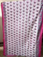 Mulmul Cotton Block Print Saree