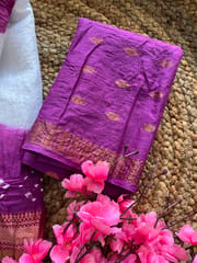 Mul Cotton Bandhani Saree