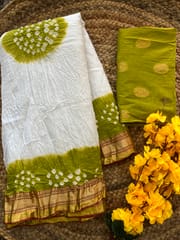 Mul Cotton Bandhani Saree