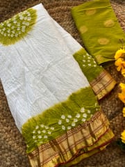 Mul Cotton Bandhani Saree
