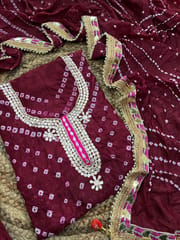 Gota Patti Bandhani Dress Material