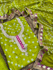 Gota Patti Bandhani Dress Material