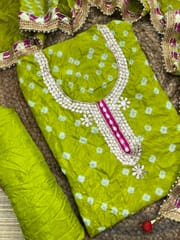 Gota Patti Bandhani Dress Material