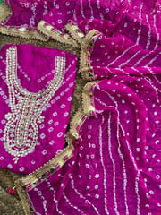 Gota Patti Bandhani Dress Material