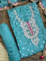 Gota Patti Bandhani Dress Material