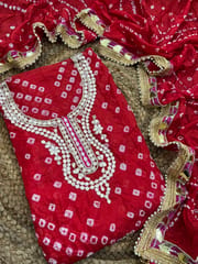 Gota Patti Bandhani Dress Material