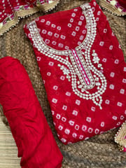 Gota Patti Bandhani Dress Material