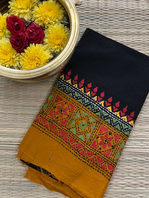 DKABP11 Dual Color Kanthawork Blouse Piece
