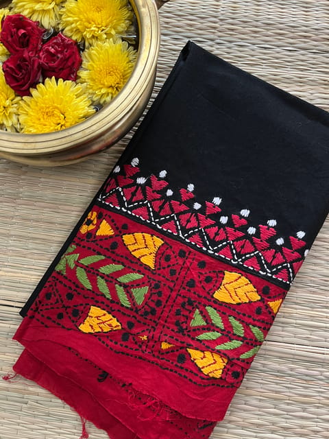 DKABP18 Dual Color Kanthawork Blouse Piece