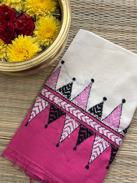 DKABP19 Dual Color Kanthawork Blouse Piece