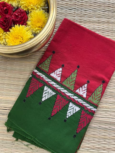 DKABP20 Dual Color Kanthawork Blouse Piece