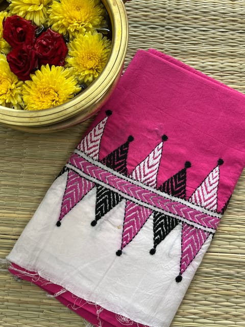 DKABP25 Dual Color Kanthawork Blouse Piece