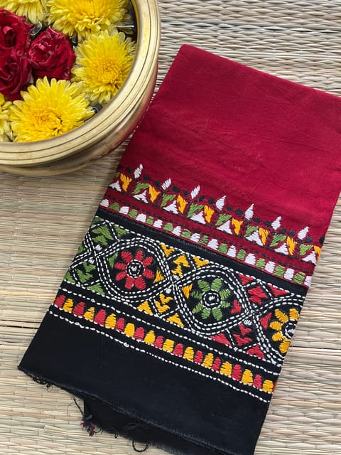 DKABP27 Dual Color Kanthawork Blouse Piece