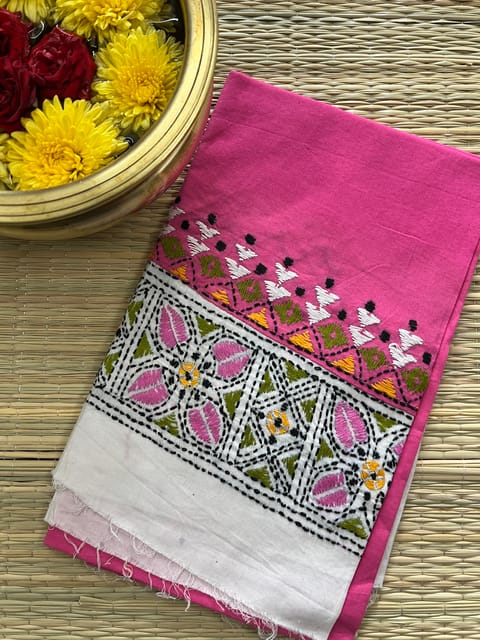 DKABP29 Dual Color Kanthawork Blouse Piece