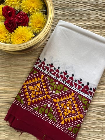 DKABP48 Dual Color Kanthawork Blouse Piece