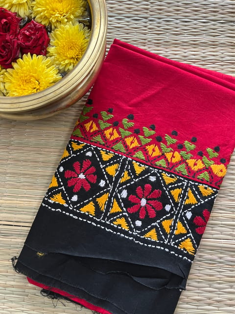 DKABP49 Dual Color Kanthawork Blouse Piece