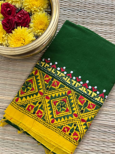 DKABP50 Dual Color Kanthawork Blouse Piece