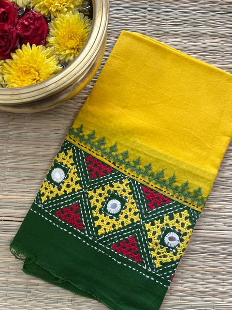 DKUBP3 Dual Color Kutchwork Blouse Piece