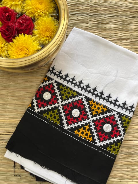DKUBP4 Dual Color Kutchwork Blouse Piece