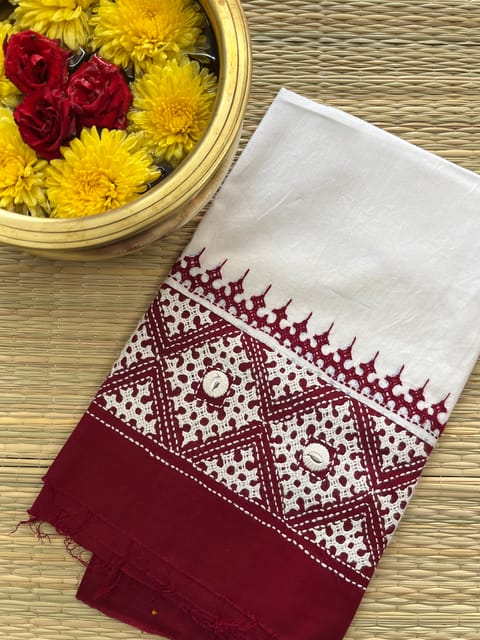 DKUBP10 Dual Color Kutchwork Blouse Piece
