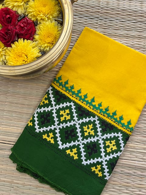 DKUBP16 Dual Color Kutchwork Blouse Piece