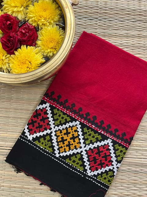 DKUBP17 Dual Color Kutchwork Blouse Piece
