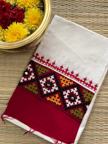 DKUBP22 Dual Color Kutchwork Blouse Piece