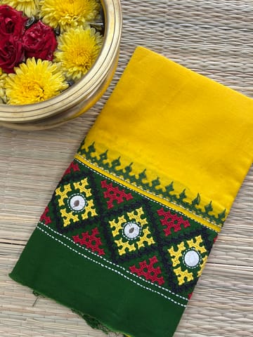 DKUBP27 Dual Color Kutchwork Blouse Piece