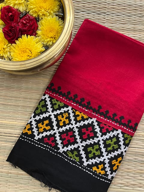 DKUBP35 Dual Color Kutchwork Blouse Piece