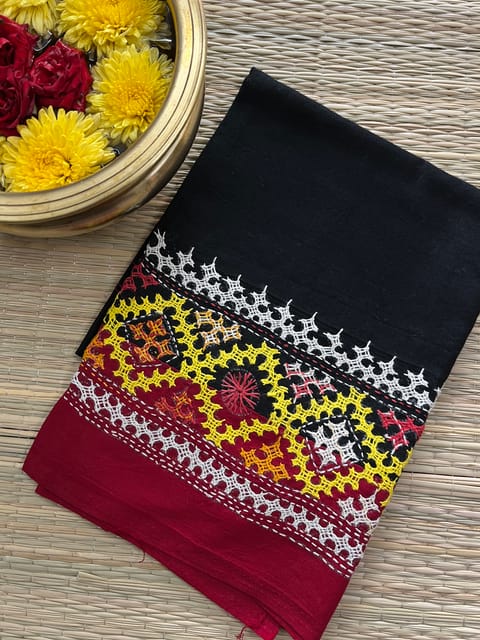 DKUBP36 Dual Color Kutchwork Blouse Piece