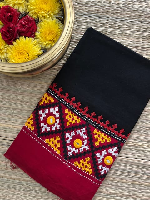 DKUBP40 Dual Color Kutchwork Blouse Piece