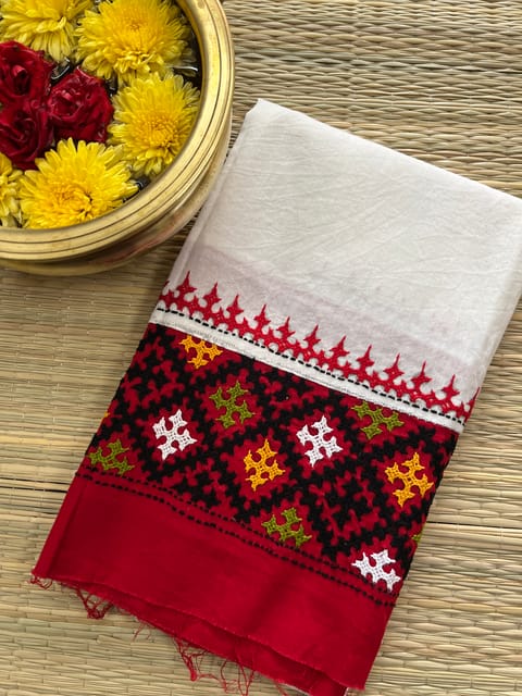 DKUBP47 Dual Color Kutchwork Blouse Piece