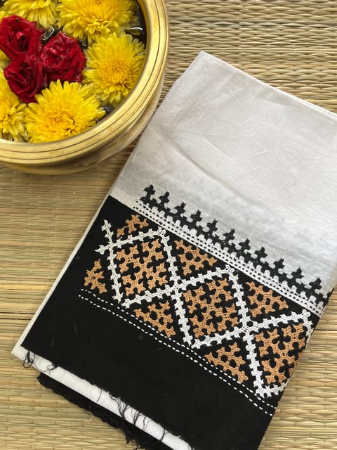 DKUBP49 Dual Color Kutchwork Blouse Piece