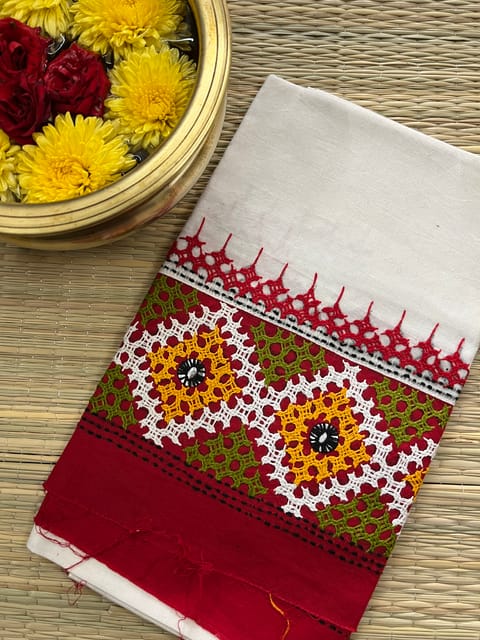 DKUBP65 Dual Color Kutchwork Blouse Piece
