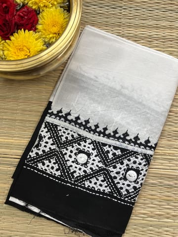 DKUBP69 Dual Color Kutchwork Blouse Piece