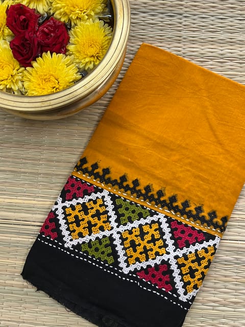 DKUBP71 Dual Color Kutchwork Blouse Piece