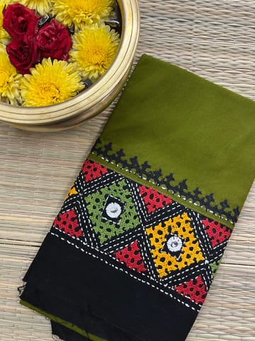 DKUBP72 Dual Color Kutchwork Blouse Piece