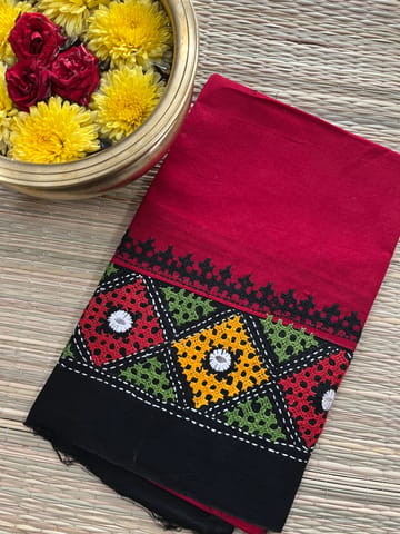 DKUBP75 Dual Color Kutchwork Blouse Piece