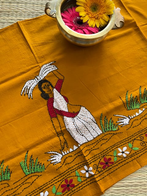 DKBP4 Designer Kanthawork Blouse Piece